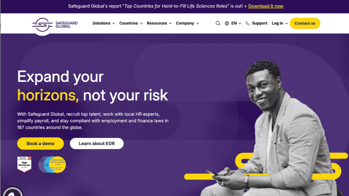 Safeguard global homepage