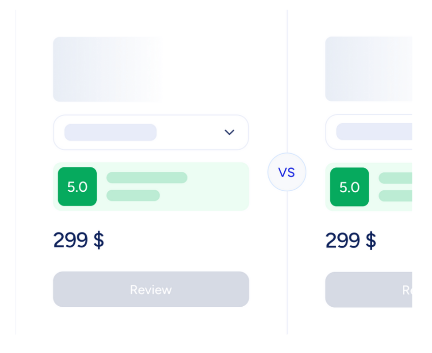 Efficient EOR sourcing and comparison