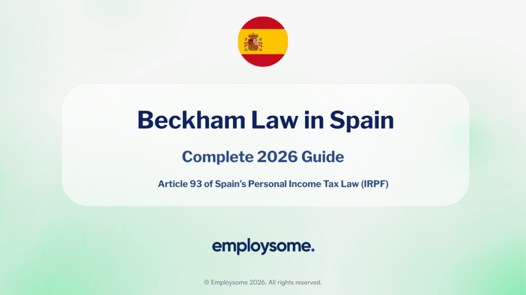 Beckham Law in Spain Guide 2026