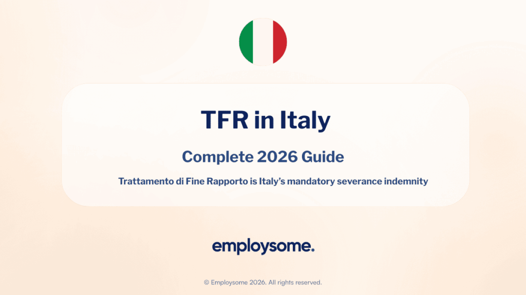 TFR Italy 2026: Calculation, Employer Obligations & New Rules