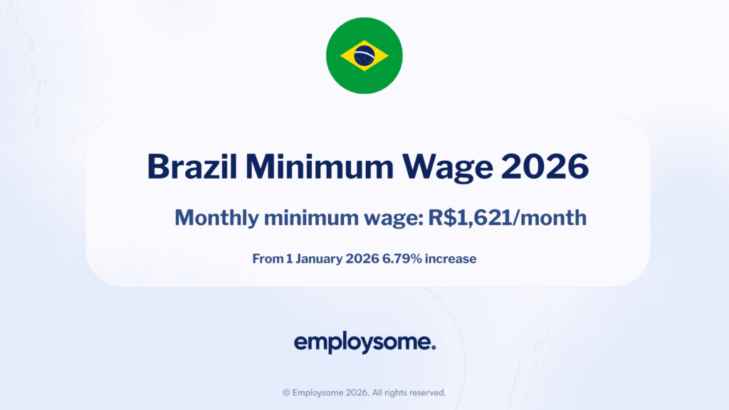 Minimum Wage in Brazil (2026): Rate & Employer Costs