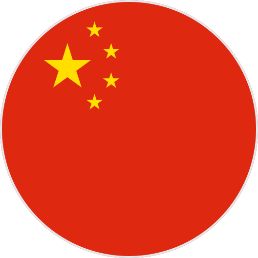 china flag round