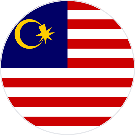 malaysia flag round