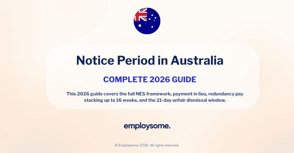 Notice Period in Australia 2026: NES, Redundancy & Rules