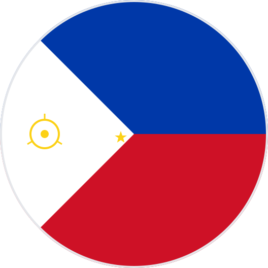 Philippines flag round