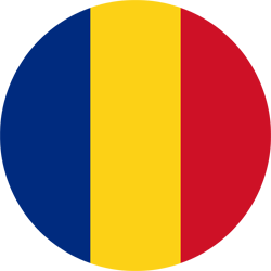 romania flag round