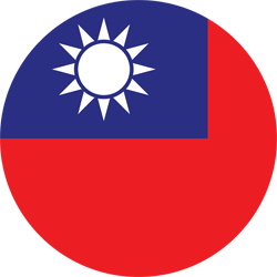 taiwan flag round