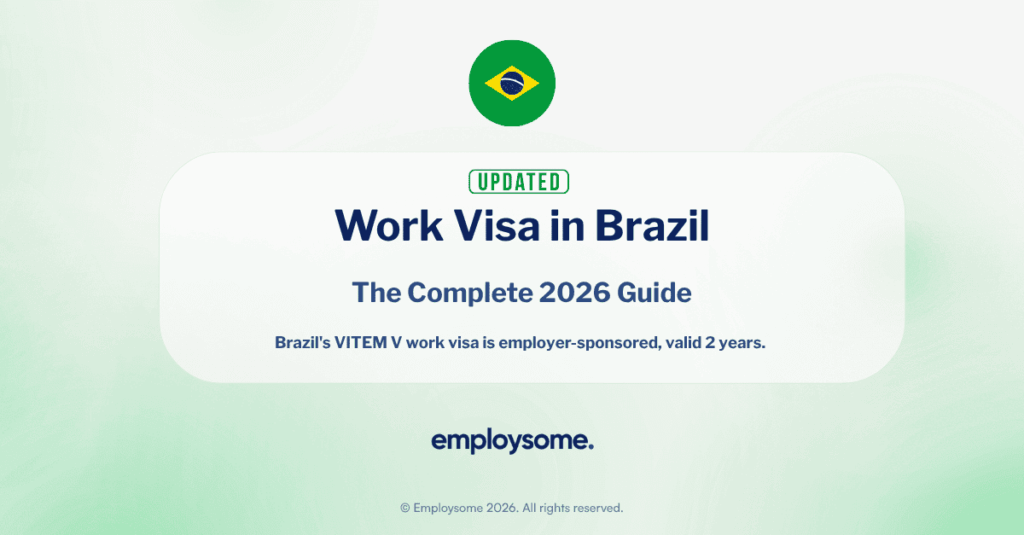 Work Visa in Brazil 2026: VITEM V, 2/3 Rule & Employer Guide