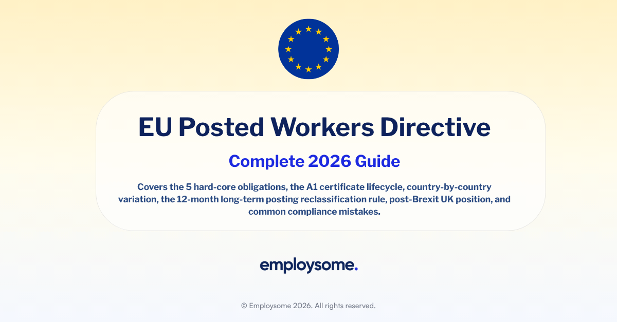 Posted Workers Directive: EU Rules, A1 Form & Penalties