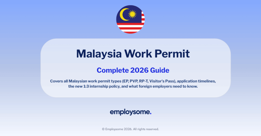 Work Permit Malaysia 2026: Employer Guide to EP, PVP & RP-T