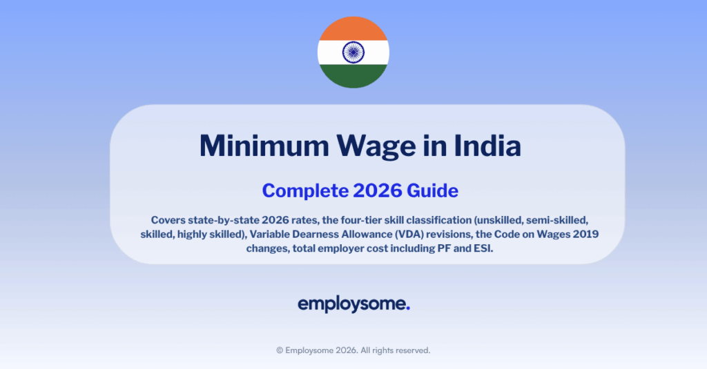 Minimum Wage in India 2026: State Rates & Employer Guide